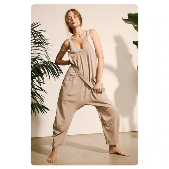 NWT FP Movement X Hatch Hot Shot Maternity Onesie Stretch Jumpsuit Black MEDIUM - Picture 4 of 9